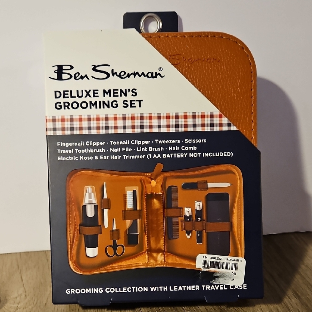 Ben Sherman Deluxe Men's Grooming Set - Orange